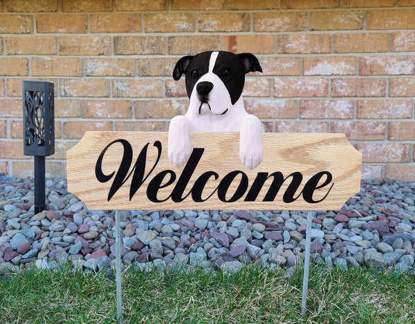 American Staffordshire Terrier (Natural) Topper Welcome Stake