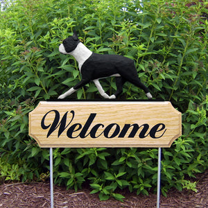 Boston Terrier DIG Welcome Stake