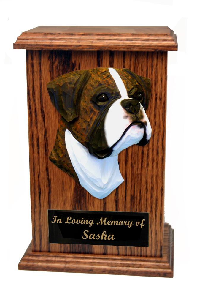 Brindle deals boxer urn