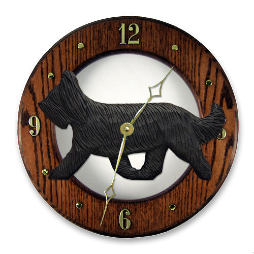 Briard Wall Clock - Michael Park, Woodcarver