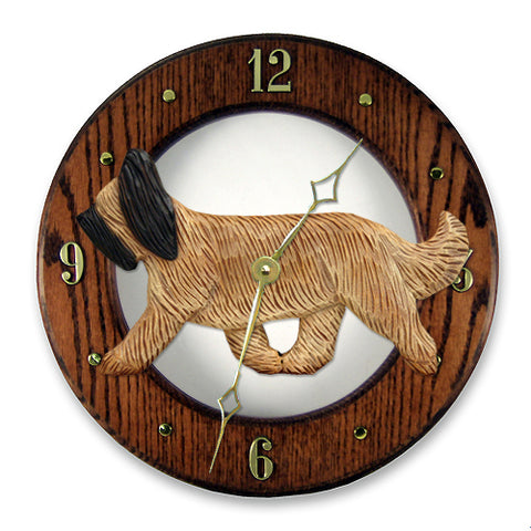 Briard Wall Clock - Michael Park, Woodcarver