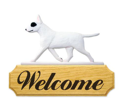 Bull Terrier DIG Welcome Sign