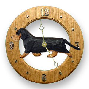 Dachshund (Wirehaired) Wall Clock - Michael Park, Woodcarver