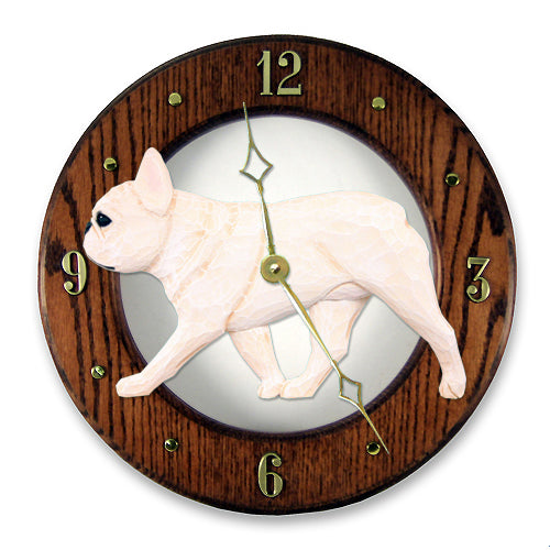 French Bulldog Wall Clock - Michael Park, Woodcarver