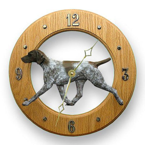 German Shorthaired Pointer Wall Clock - Michael Park, Woodcarver