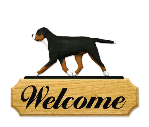 Greater Swiss Mt. Dog DIG Welcome Sign