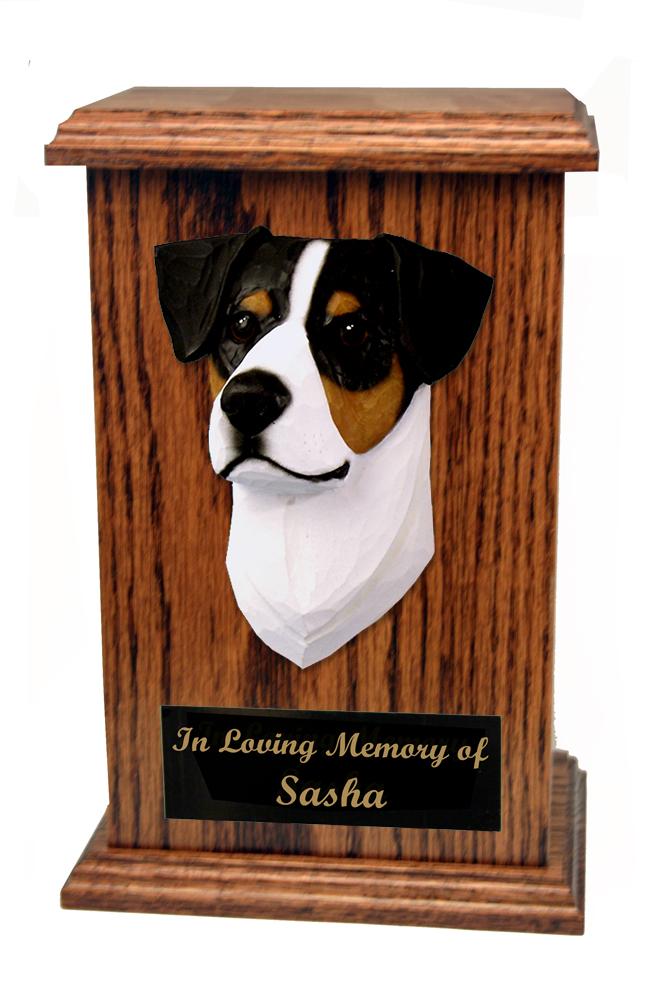 Jack Russell Terrier Memorial Urn Michael Park, Woodcarver