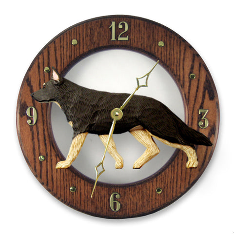 German Shepherd Wall Clock - Michael Park, Woodcarver