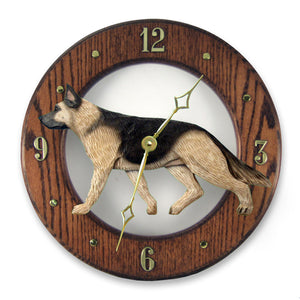 German Shepherd Wall Clock - Michael Park, Woodcarver