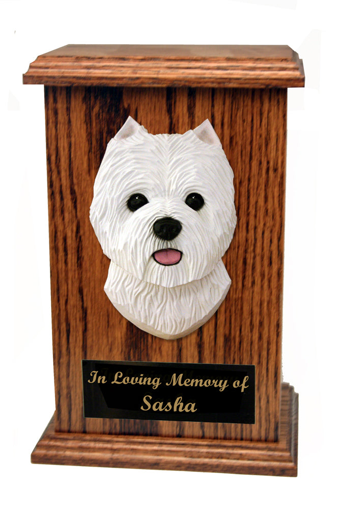 West Highland Terrier Memorial Urn