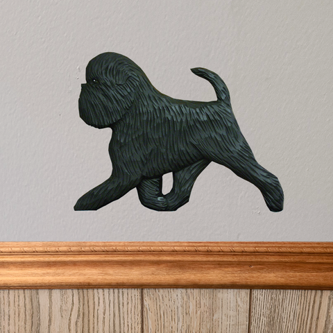 Affenpinscher (natural) Wall Sculpture