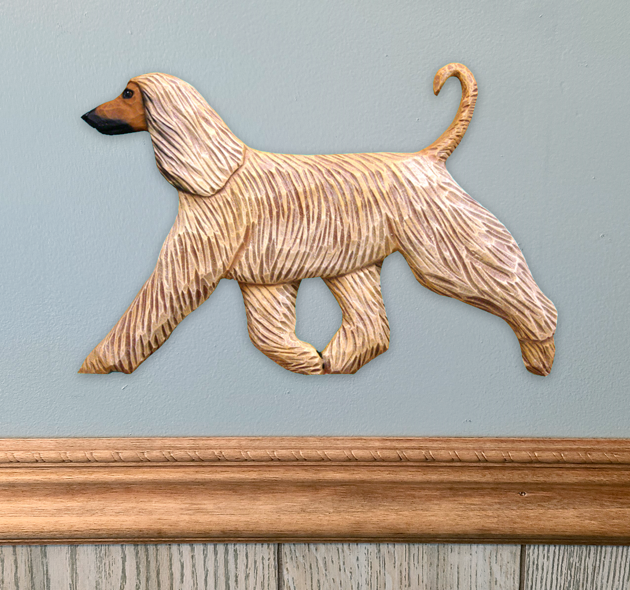 Afghan Hound Wall Sculpture