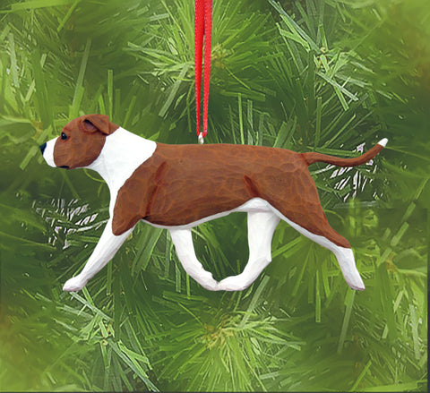 American Staffordshire Terrier (natural) DIG Ornament