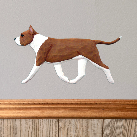 American Staffordshire Terrier Wall Sculpture