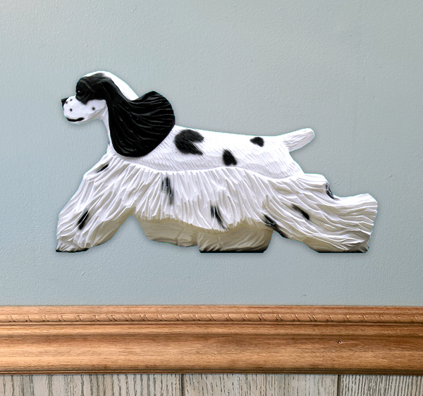 American Cocker Spaniel Wall Sculpture