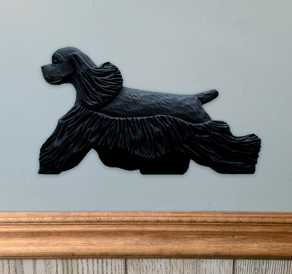 American Cocker Spaniel Wall Sculpture