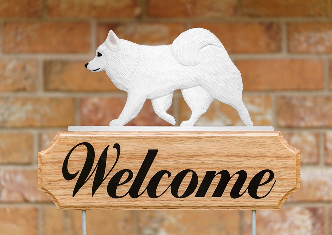 American Eskimo Dog DIG Welcome Stake