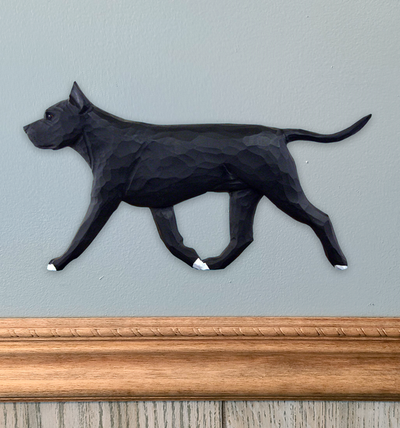 American Staffordshire Terrier Wall Sculpture