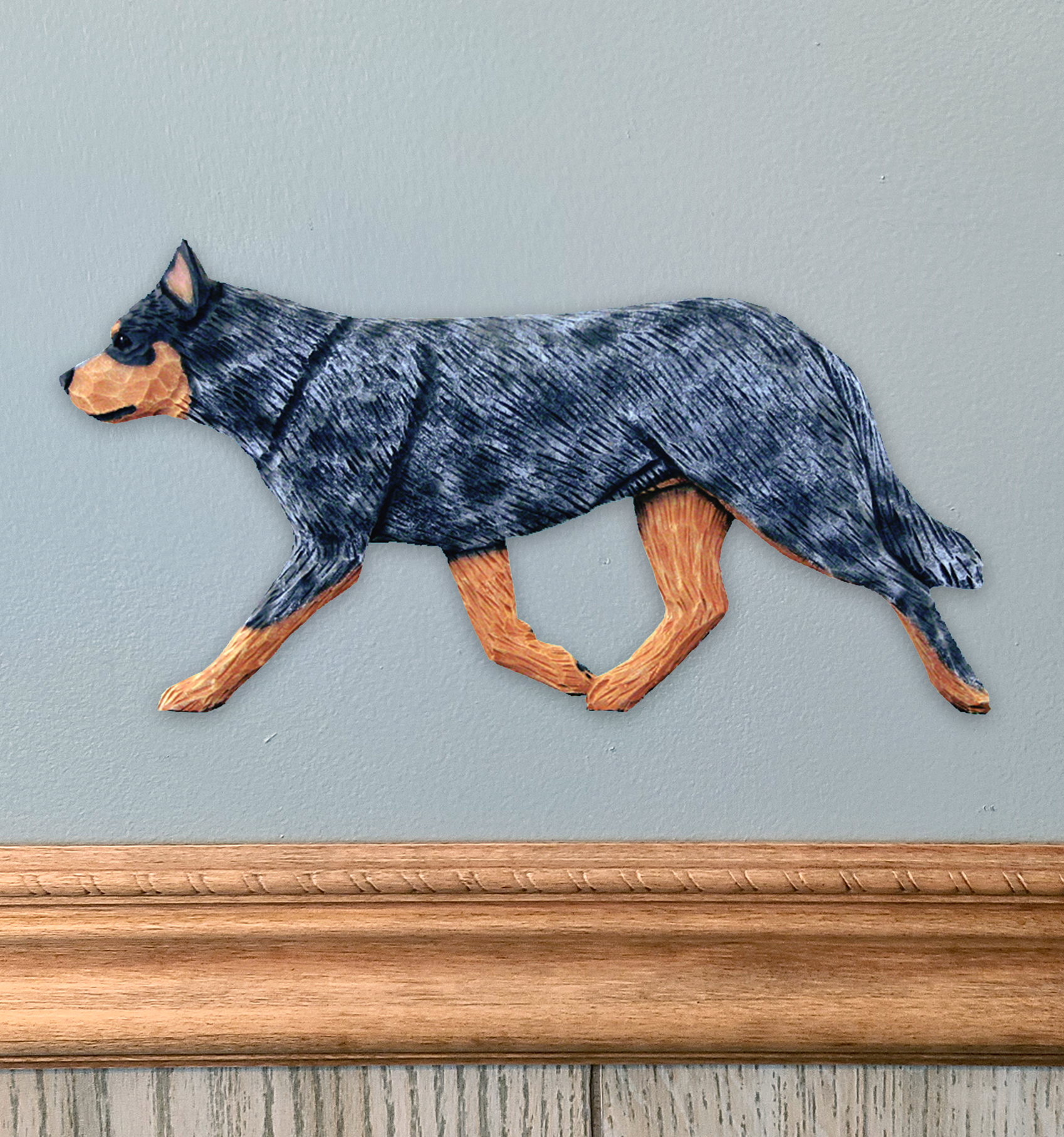 Australian Cattle Dog Wall Sculpture