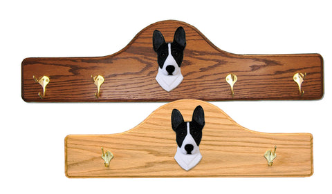 Basenji Coat Rack - Solid Oak