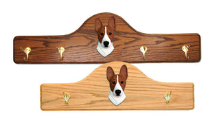 Basenji Coat Rack - Solid Oak