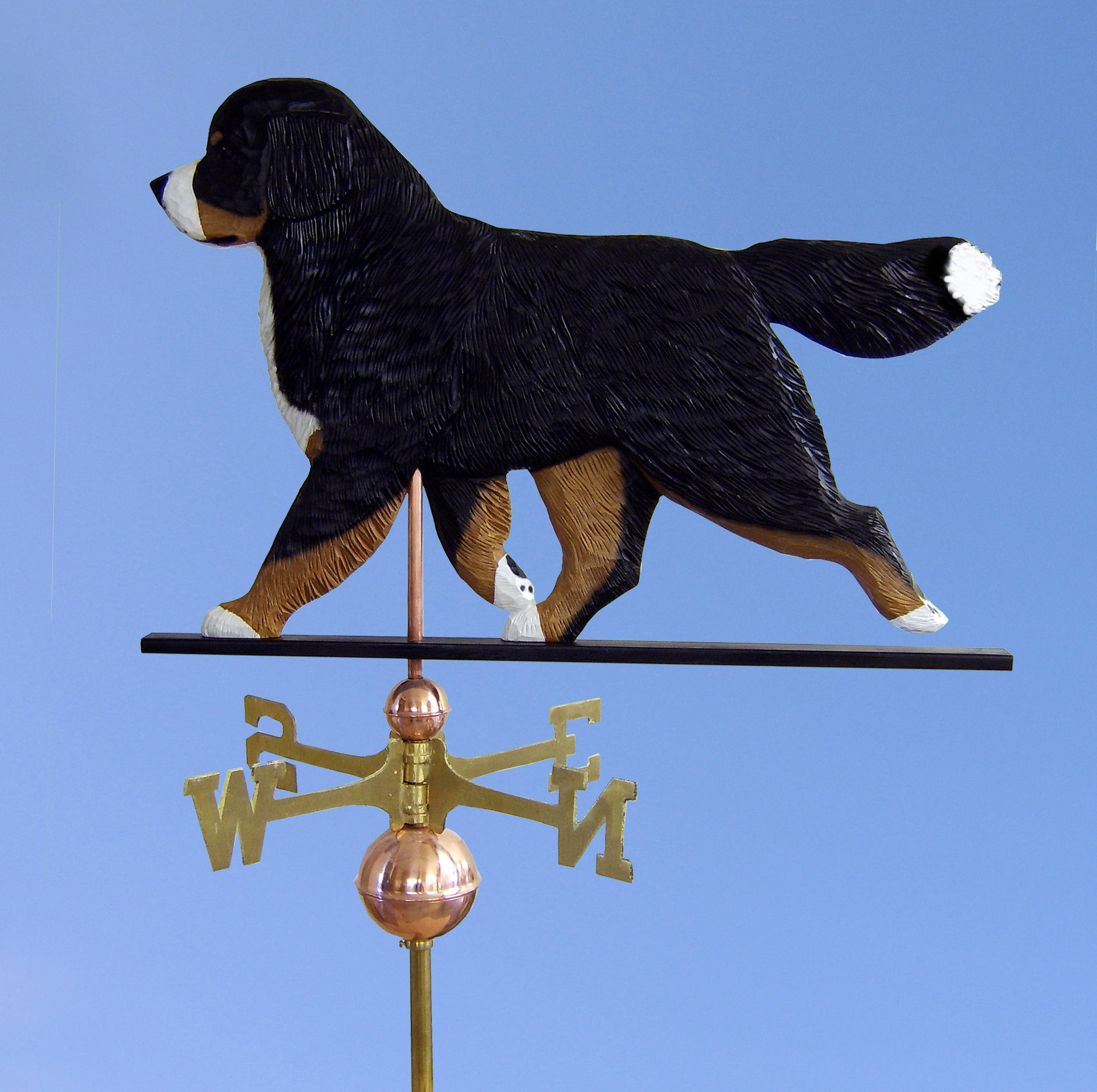 Bernese Mt. Dog Weathervane Without Directionals