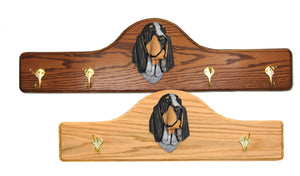 Bluetick Coonhound Coat Rack - Solid Oak