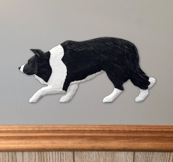 Border Collie Wall Sculpture