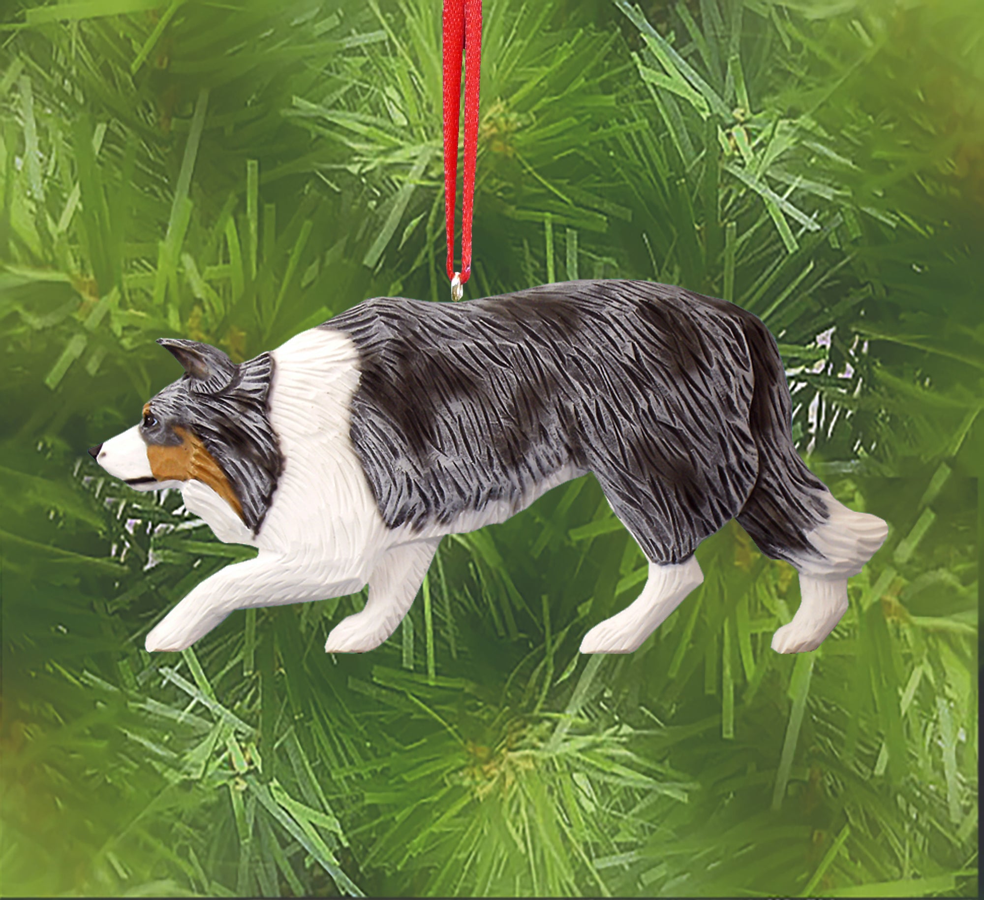 Border Collie DIG Ornament – Michael Park, Woodcarver