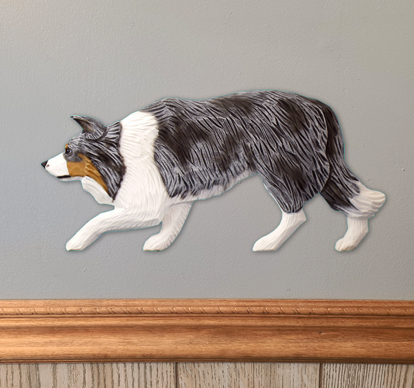 Border Collie Wall Sculpture