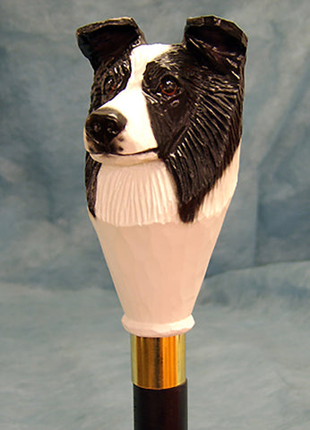 Border Collie Walking Stick