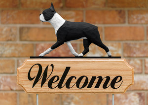 Boston Terrier DIG Welcome Stake