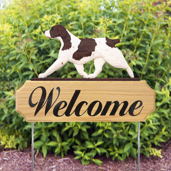 Brittany DIG (Dog in Gait) Welcome Stake - Michael Park, Woodcarver