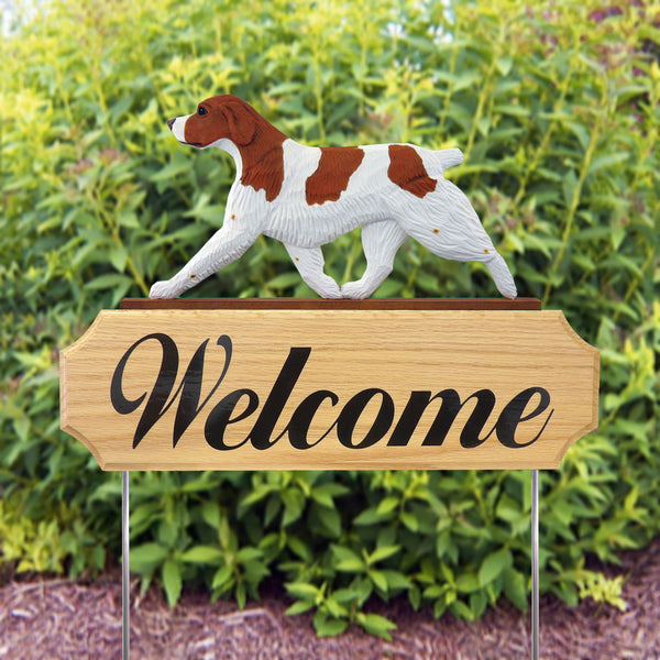 Brittany DIG (Dog in Gait) Welcome Stake - Michael Park, Woodcarver