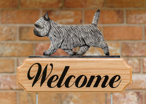 Cairn Terrier DIG Welcome Stake