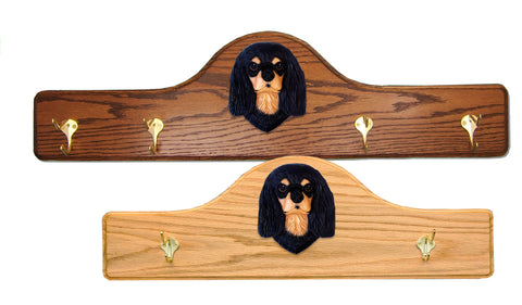 Cavalier King Charles Spaniel Coat Rack - Solid Oak