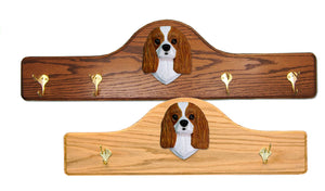 Cavalier King Charles Spaniel Coat Rack - Solid Oak