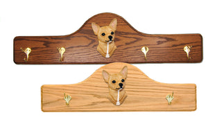 Chihuahua Coat Rack - Solid Oak