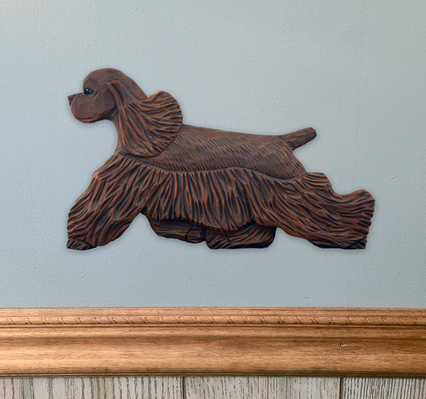 American Cocker Spaniel Wall Sculpture