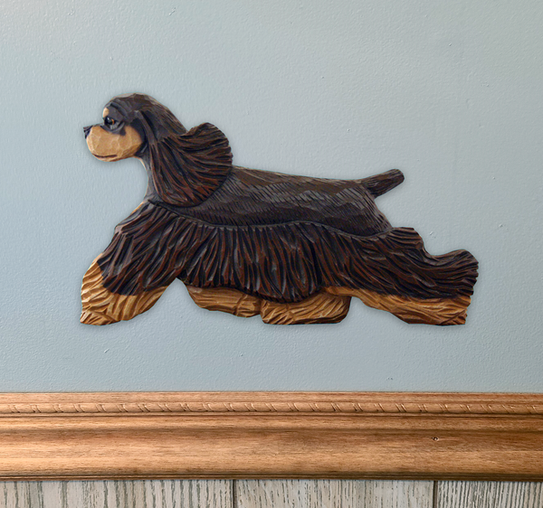 American Cocker Spaniel Wall Sculpture