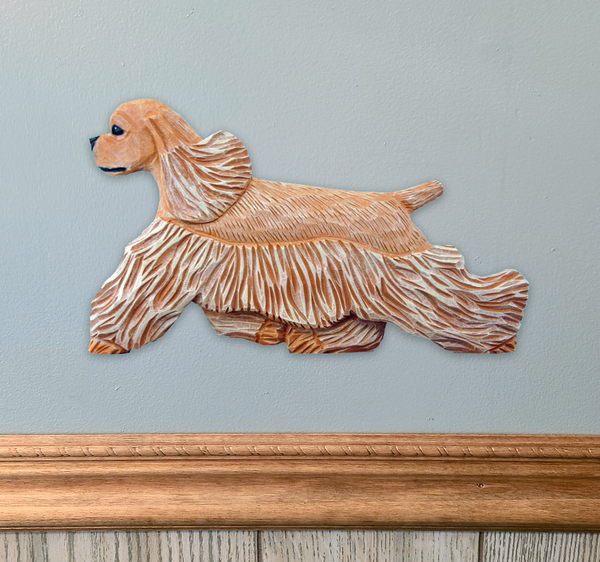 American Cocker Spaniel Wall Sculpture