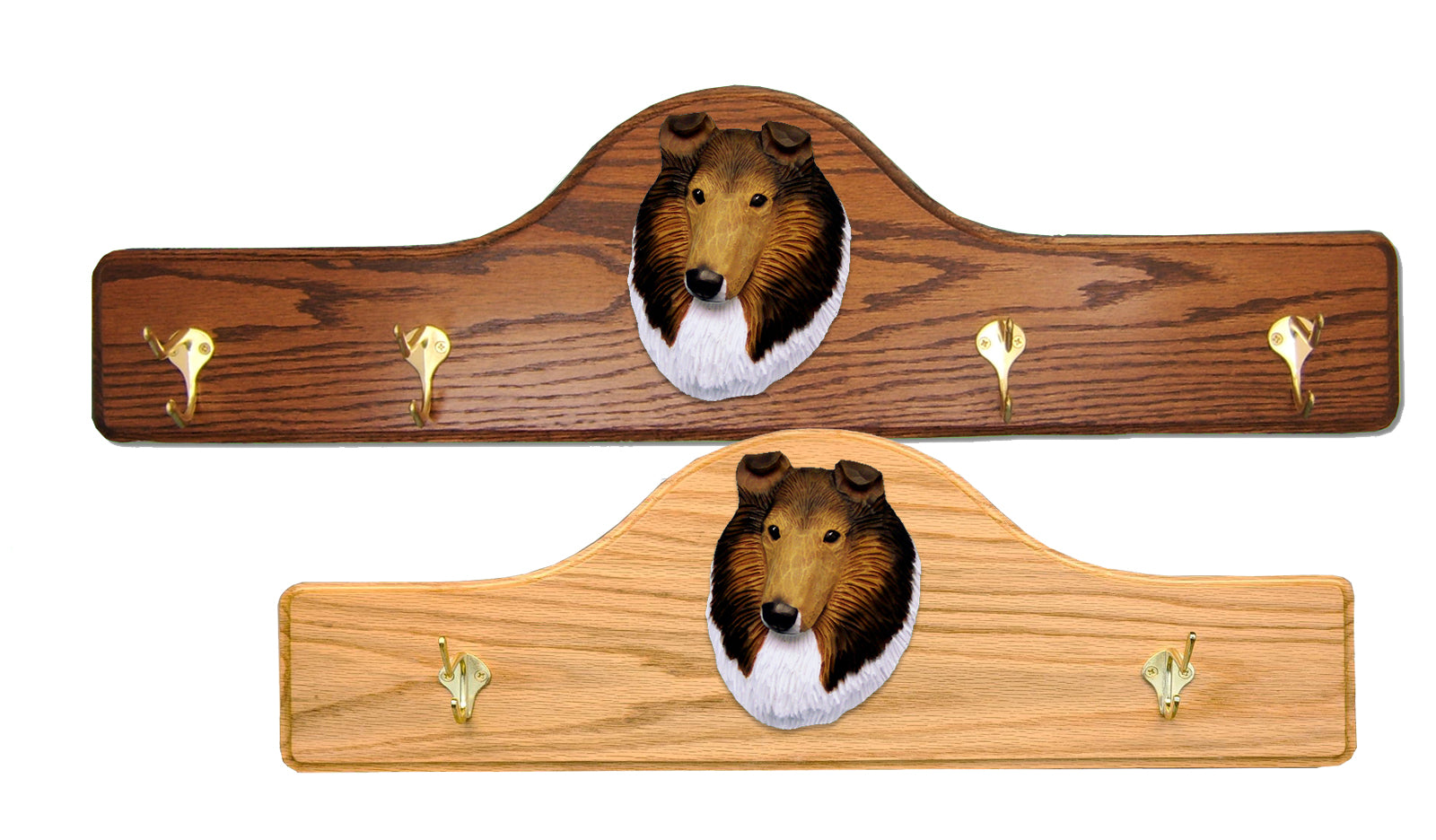 Collie Coat Rack - Solid Oak