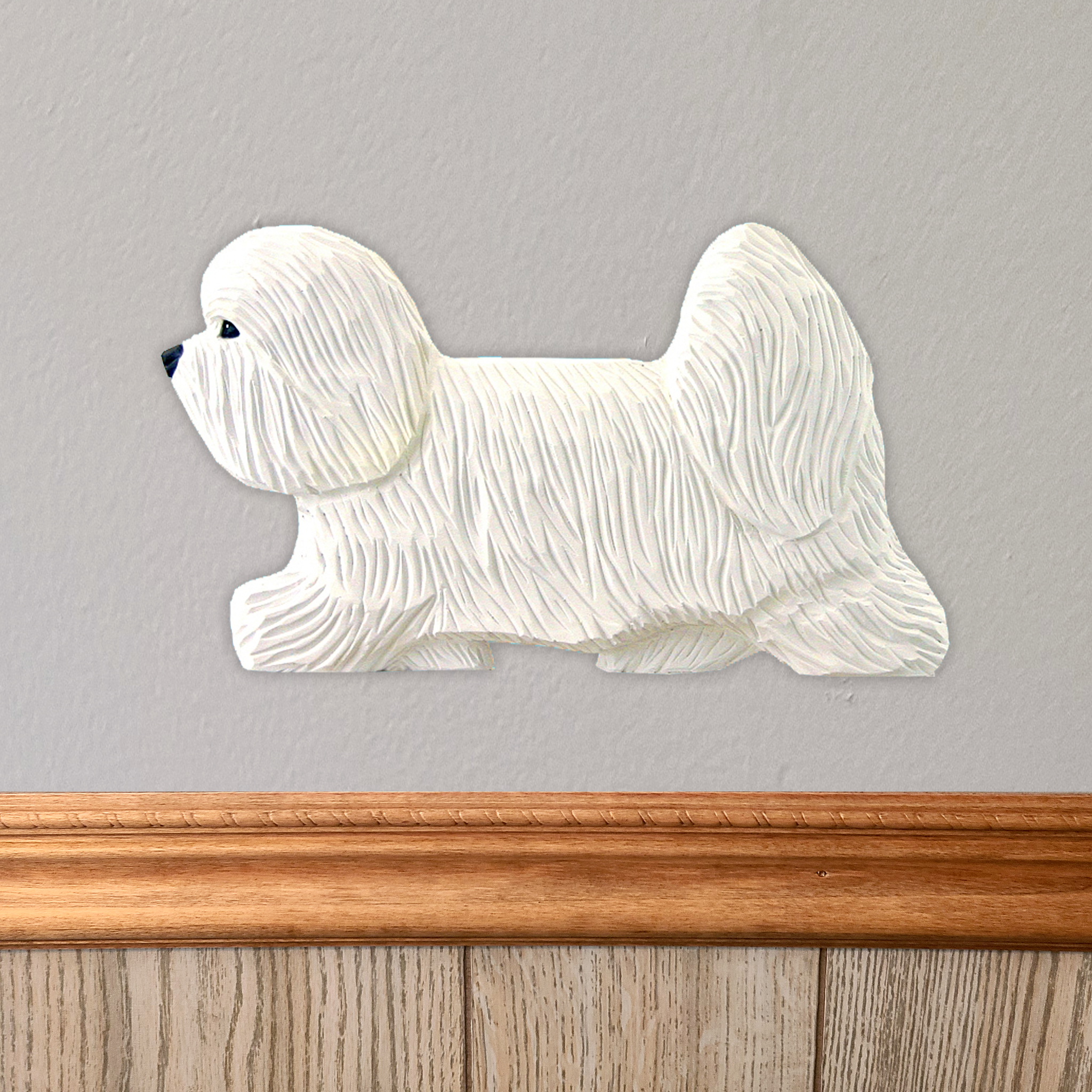 Coton de Tulear Wall Sculpture