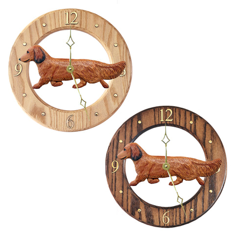 Dachshund (Longhaired) Wall Clock