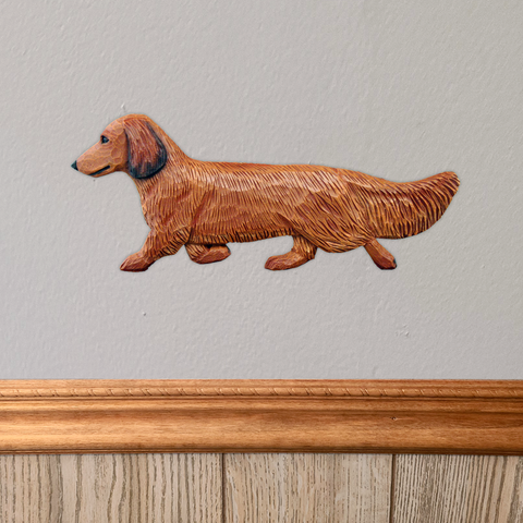 Dachshund (longhaired) Wall Sculpture
