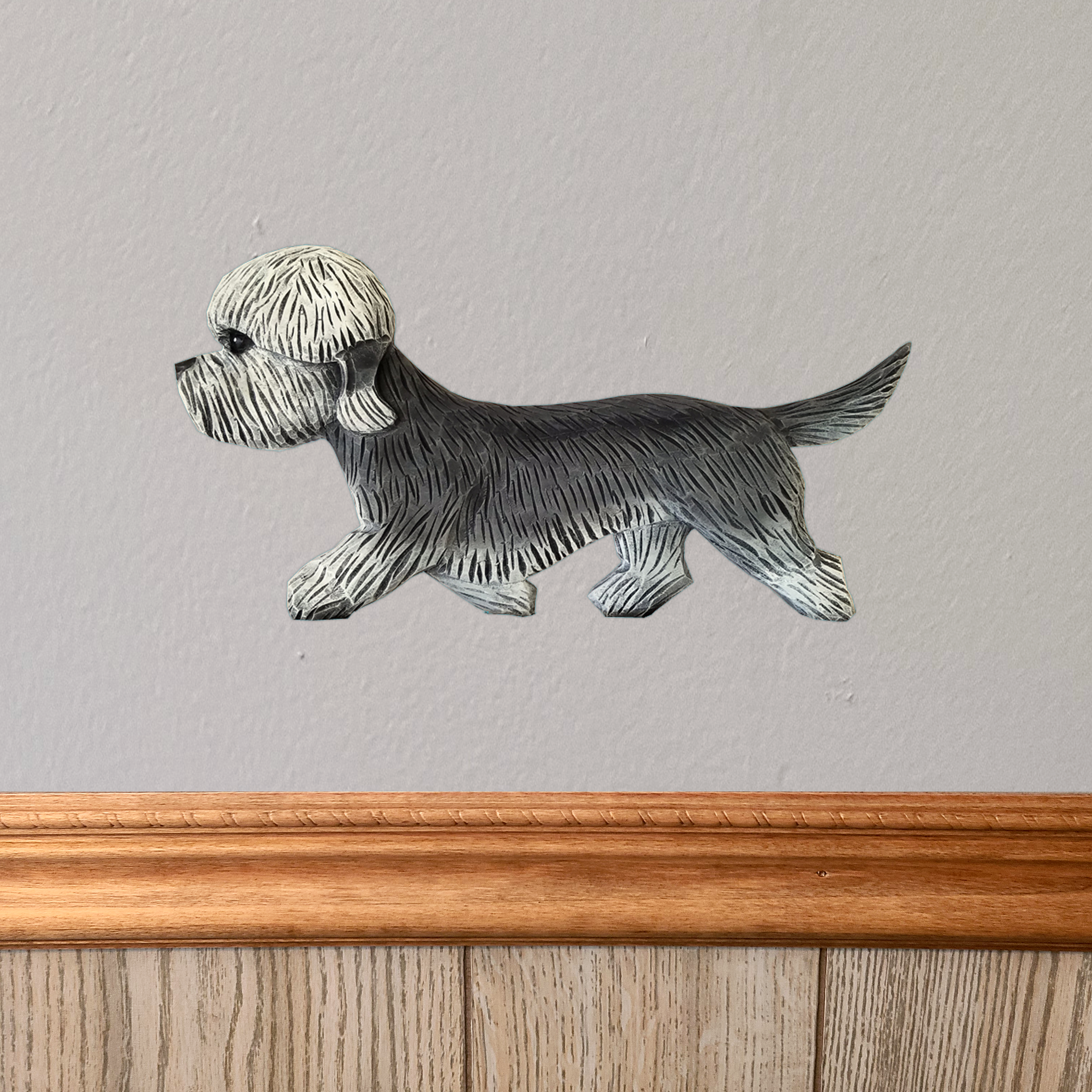 Dandie Dinmont Terrier Wall Sculpture