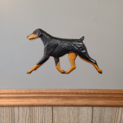 Doberman (natural) Wall Sculpture
