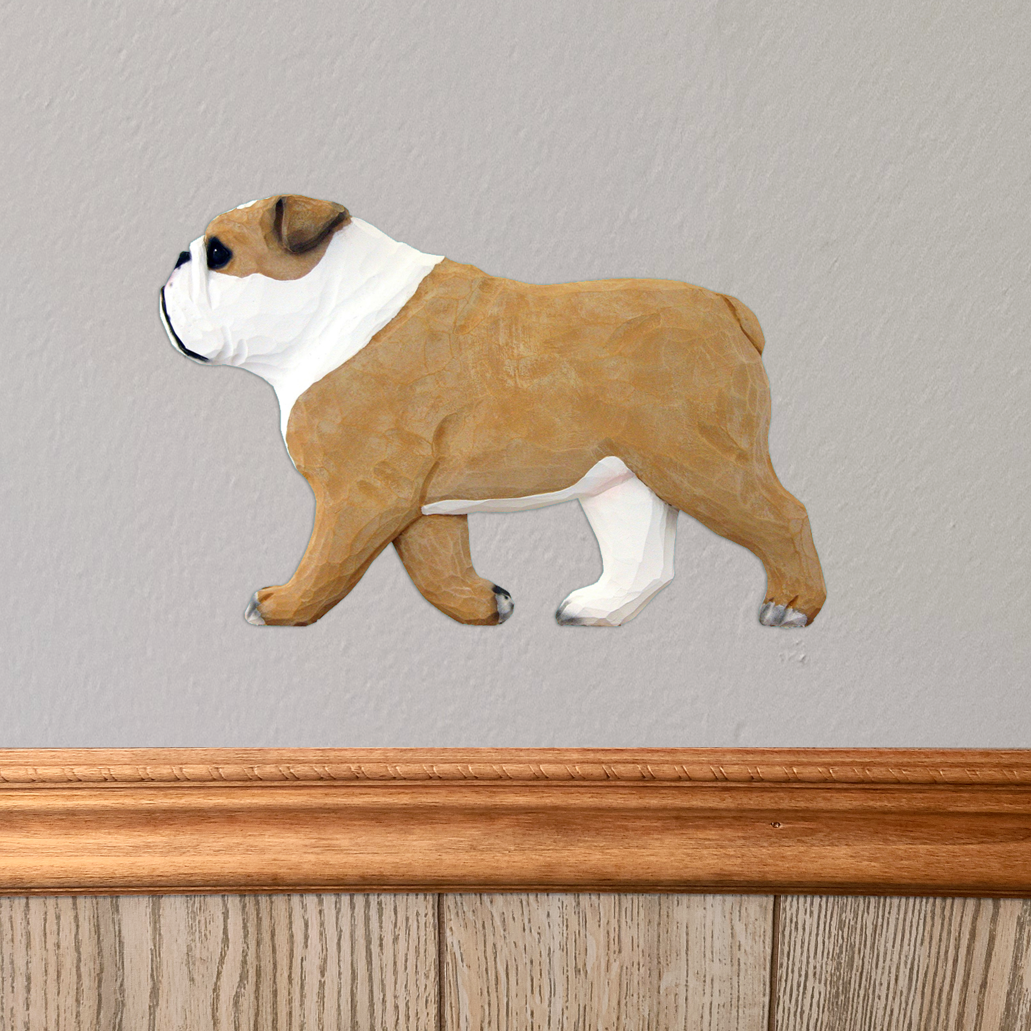 English Bulldog Wall Sculpture