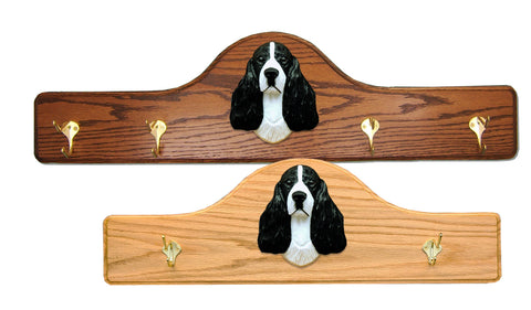 English Springer Spaniel Coat Rack - Solid Oak