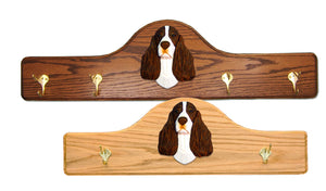 English Springer Spaniel Coat Rack - Solid Oak